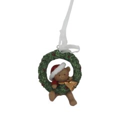 Vánoční dekorace k zavěšení medvídek X7382 Nábytek - Bytové doplňky a dekorace - Sváteční dekorace - Vánoční dekorace