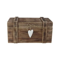 Nábytek Bytové doplňky a dekorace Doplňky do ložnice Úložné boxy - Dřevěný box D7349 Dřevěný box D7349