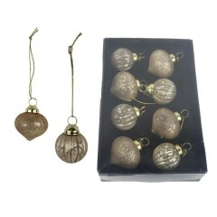Vánoční ozdoba, 8 ks S0448-29 Nábytek - Bytové doplňky a dekorace - Sváteční dekorace - Vánoční dekorace