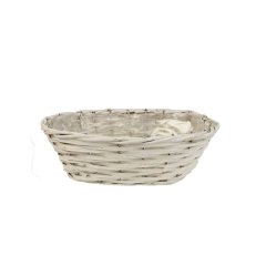 Květináč ovál bílý P0990/3 Dům, byt a zahrada