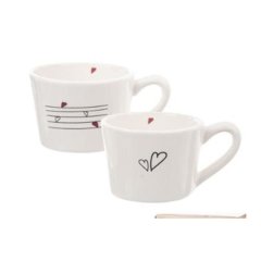 Dům, byt a zahrada - Hrnek - srdíčka 2ks O0251 Hrnek - srdíčka 2ks O0251