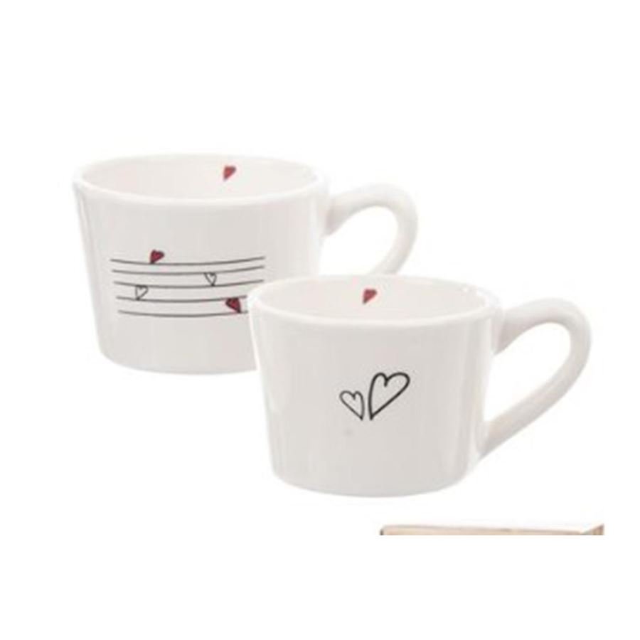 Dům, byt a zahrada - Hrnek - srdíčka 2ks O0251 Hrnek - srdíčka 2ks O0251 - Dům, byt a zahrada