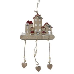 Dekorace k zavěšení Krásný domov D7278 Nábytek - Bytové doplňky a dekorace - Sváteční dekorace - Vánoční dekorace