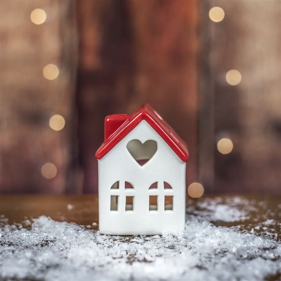 Nábytek - Bytové doplňky a dekorace - Vůně do bytu a svíčky - Svícny - Domek na svíčku X2754/1 Domek na svíčku X2754/1 - Svícny