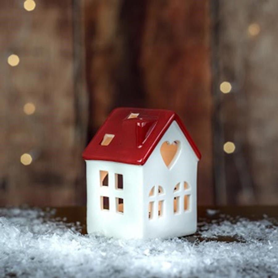 Nábytek - Bytové doplňky a dekorace - Vůně do bytu a svíčky - Svícny - Domek na svíčku X2754/2 Domek na svíčku X2754/2 - Svícny