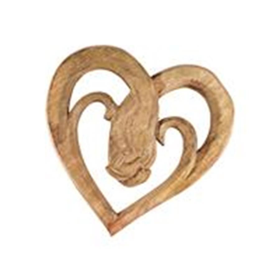 Srdce mango ruce 30x30x2,5 cm - Koupelnové doplňky