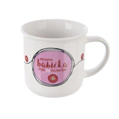 Hrnek porc. NEJLEPŠÍ BABIČKA 0,34 l CZ O0550 Dům, byt a zahrada