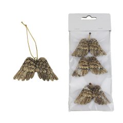 Andělská křídla, 3 ks X5033-29 Nábytek - Bytové doplňky a dekorace - Sváteční dekorace - Vánoční dekorace