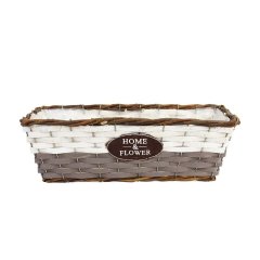 Obal bílo-hnědý 30cm