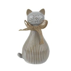 Dekorace kočka X7758/1 Nábytek - Bytové doplňky a dekorace - Sváteční dekorace - Velikonoční dekorace
