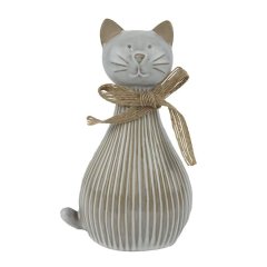 Dekorace kočka X7758/2 Nábytek - Bytové doplňky a dekorace - Sváteční dekorace - Velikonoční dekorace