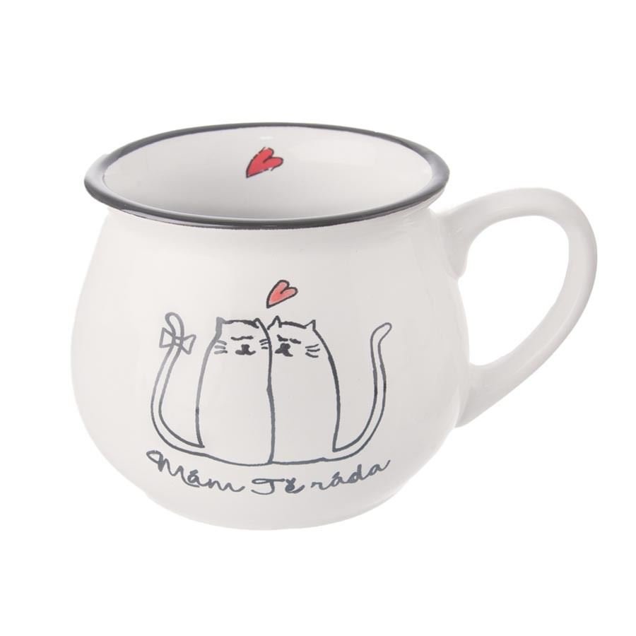Dům, byt a zahrada - Hrnek kočky s nápisem MÁM TĚ RÁDA O0027 Hrnek kočky s nápisem MÁM TĚ RÁDA O0027 - Dům, byt a zahrada