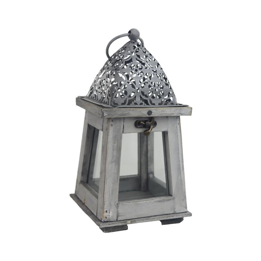 Nábytek - Bytové doplňky a dekorace - Vůně do bytu a svíčky - Svícny - Dřevěná lucerna D7080 Dřevěná lucerna D7080 - Svícny