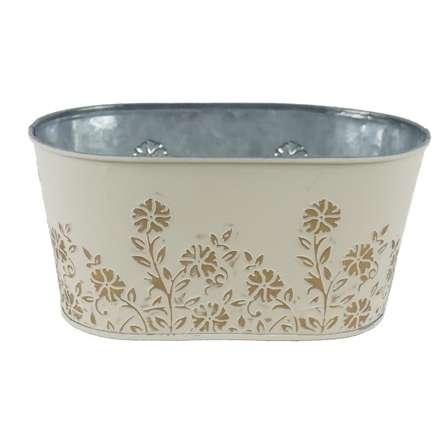 Květináč plechový ovál K4695/2 - Dům, byt a zahrada