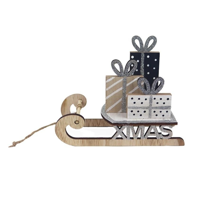 Dekorační sáňky k zavěšení D5823 - Vánoční dekorace