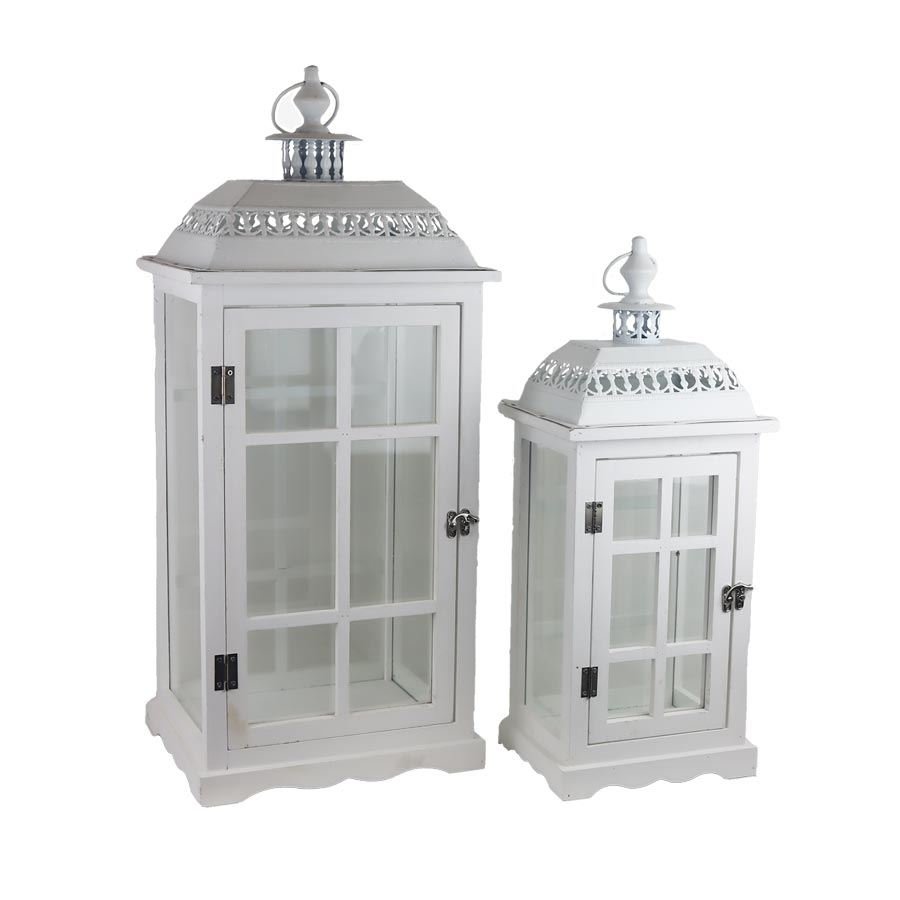 Dřevěná lucerna S/2 D6493 - Svícny