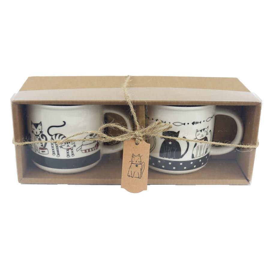 Hrnek s kočkami, 2 ks X6432 - Dům, byt a zahrada