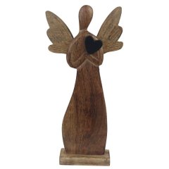 Anděl mango srdce O0331/2 Nábytek - Bytové doplňky a dekorace - Sváteční dekorace - Vánoční dekorace