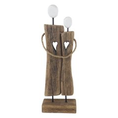 Dekorace zamilovaný pár D7370/2 Nábytek - Bytové doplňky a dekorace - Sváteční dekorace - Vánoční dekorace