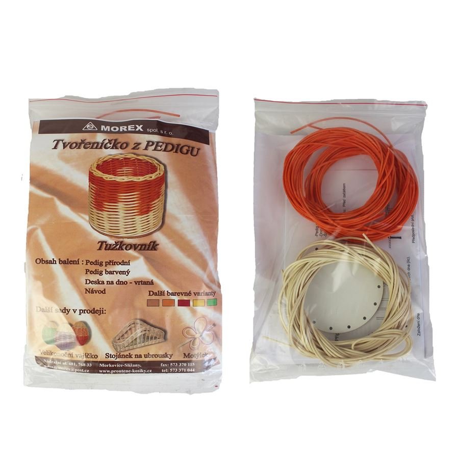 Hobby - Ruční práce a tvoření - Pedig - Tvořeníčko z pedigu-tužkovník-oranžový 70804-04 Tvořeníčko z pedigu-tužkovník-oranžový 70804-04 - Pedig