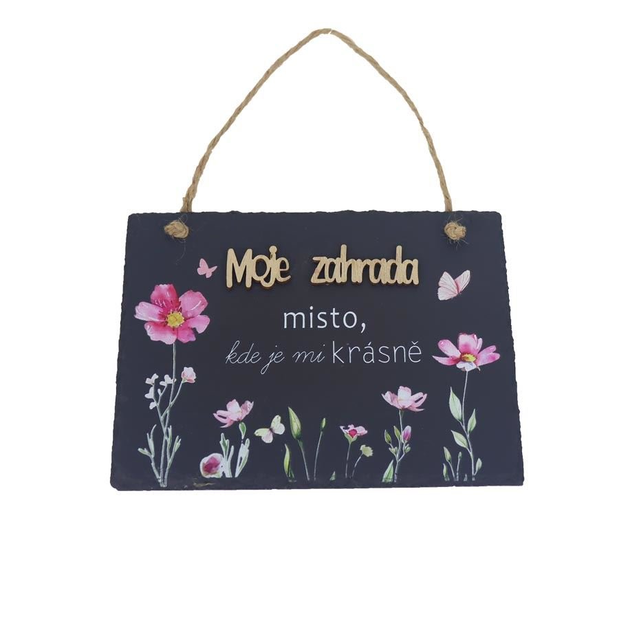 Nábytek - Koupelna - Koupelnové doplňky - Břidlicová tabulka k zavěšení X7913 Břidlicová tabulka k zavěšení X7913 - Koupelnové doplňky