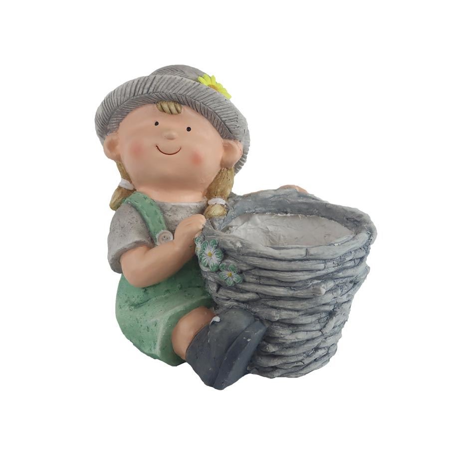 Dekorace k osázení dívka X6555 - Dům, byt a zahrada