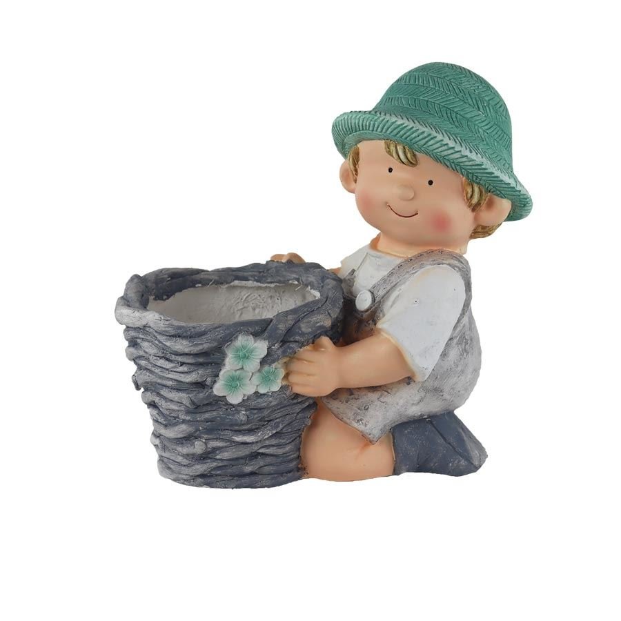 Dekorace k osázení chlapec X6556 - Dům, byt a zahrada