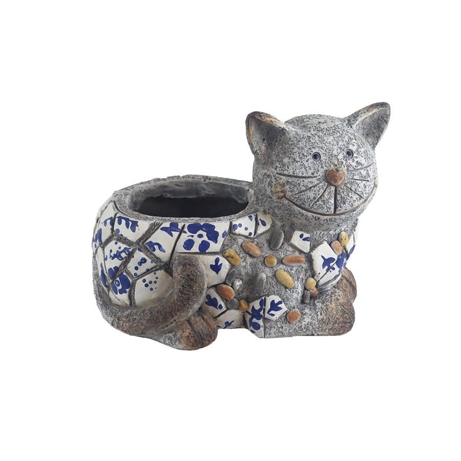 Dekorace k osázení kočka X6549 - Dům, byt a zahrada