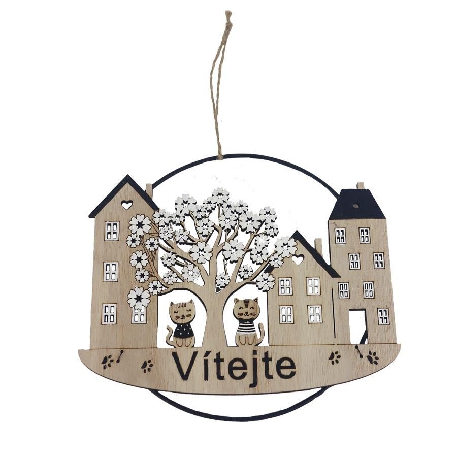 Nábytek - Bytové doplňky a dekorace - Sváteční dekorace - Velikonoční dekorace - Jarní dekorace k zavěšení D6931 Jarní dekorace k zavěšení D6931 - Velikonoční dekorace