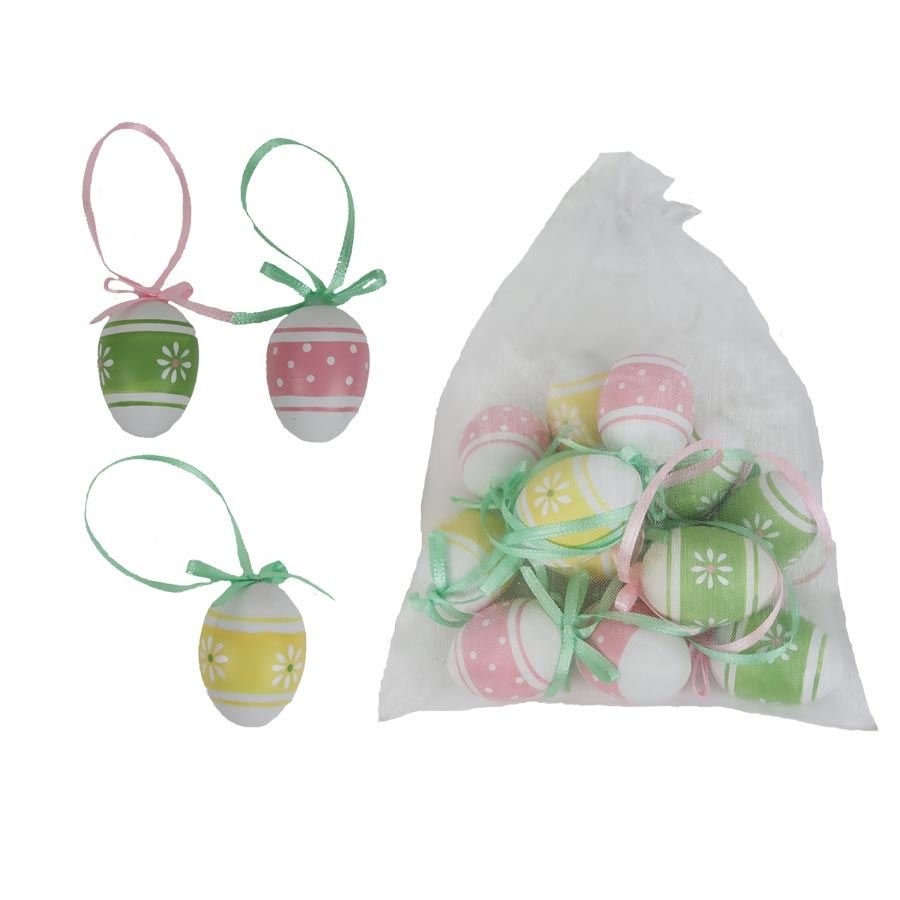 Velikonoční vajíčka, 12 ks X7962 - Velikonoční dekorace