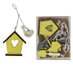 Dřevěné dekorační nářadí 10 ks D1471-02 Nábytek - Bytové doplňky a dekorace - Sváteční dekorace - Velikonoční dekorace