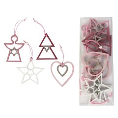 Vánoční dekorace, 8ks D2324 Nábytek - Bytové doplňky a dekorace - Sváteční dekorace - Vánoční dekorace