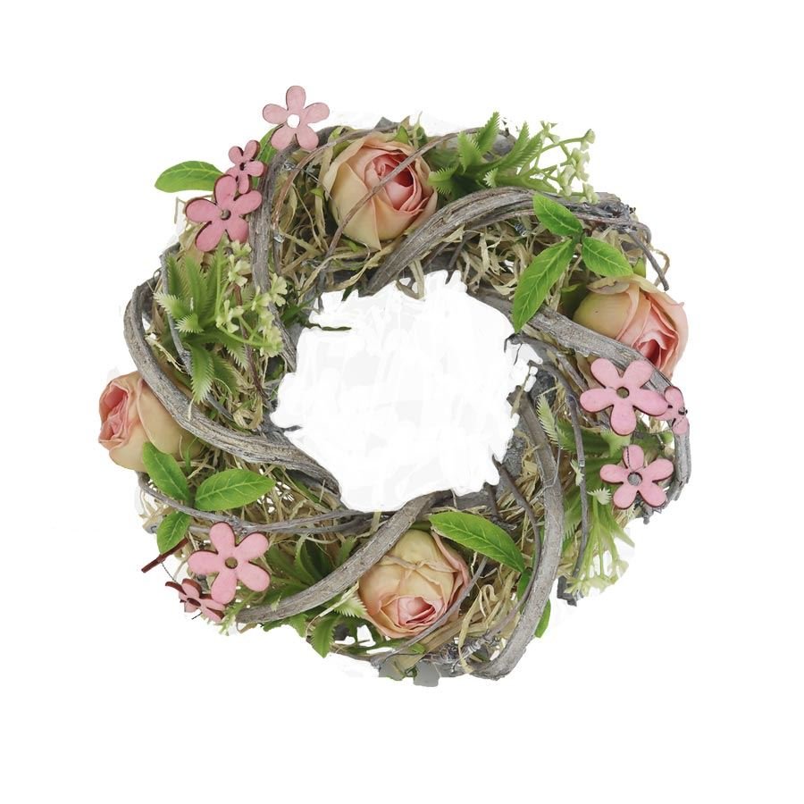 Nábytek - Bytové doplňky a dekorace - Sváteční dekorace - Velikonoční dekorace - Dekorační jarní věnec P2393/1 Dekorační jarní věnec P2393/1 - Velikonoční dekorace