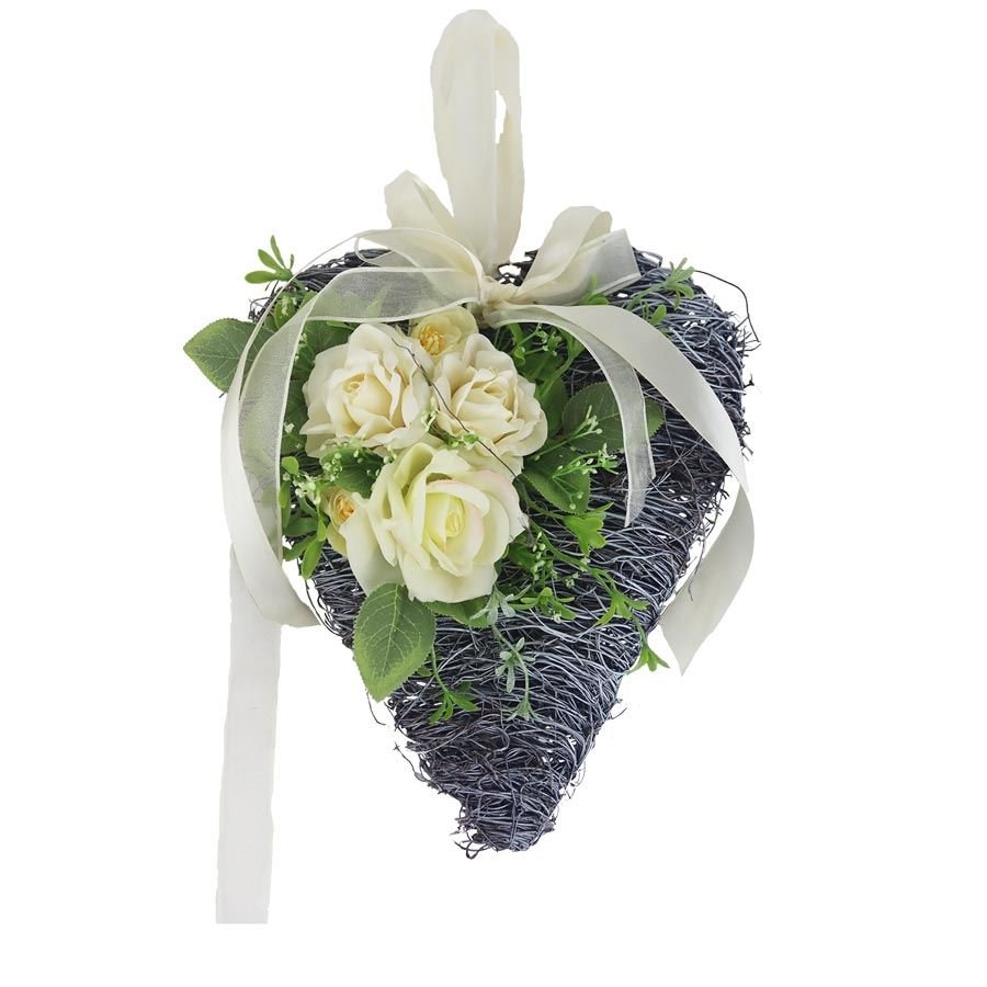 Nábytek - Bytové doplňky a dekorace - Sváteční dekorace - Velikonoční dekorace - Dekorační srdce k zavěšení P2394 Dekorační srdce k zavěšení P2394 - Velikonoční dekorace