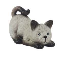 Dekorace kočka X8115/3 Nábytek - Bytové doplňky a dekorace - Sváteční dekorace - Velikonoční dekorace