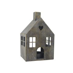 Dekorační svícen domek K4405 Nábytek - Bytové doplňky a dekorace - Vůně do bytu a svíčky - Svícny