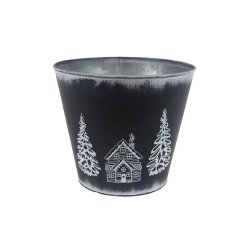 Květináč plechový K3749/4 Dům, byt a zahrada