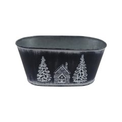 Květináč plechový ovál K3750/2 Dům, byt a zahrada