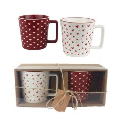 Porcelánový hrnek, 2 ks X6981 Dům, byt a zahrada