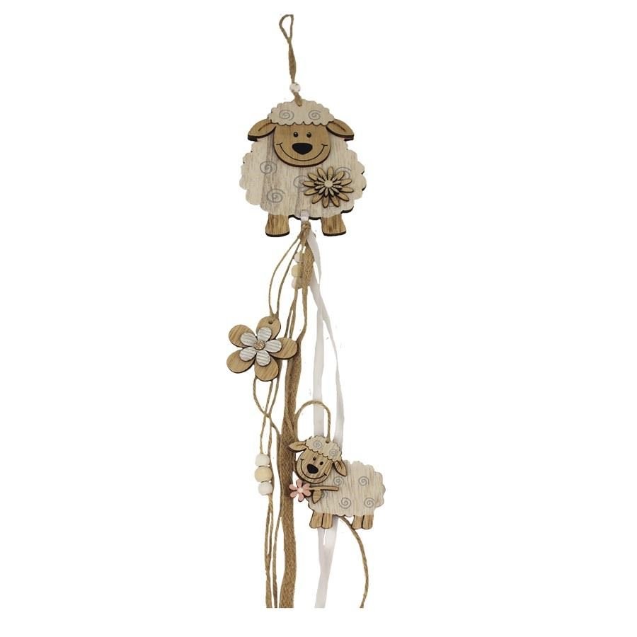 Nábytek - Bytové doplňky a dekorace - Sváteční dekorace - Velikonoční dekorace - Ovečka k zavěšení D3941 Ovečka k zavěšení D3941 - Velikonoční dekorace