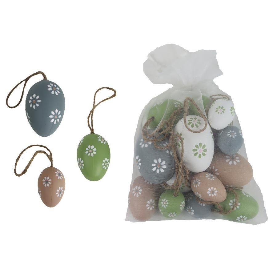 Nábytek - Bytové doplňky a dekorace - Sváteční dekorace - Velikonoční dekorace - Velikonoční vajíčka, 16 ks X6809 Velikonoční vajíčka, 16 ks X6809 - Velikonoční dekorace