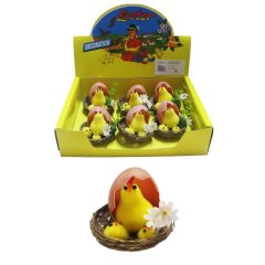 Velikonoční box slepička s kuřátky, 6 ks X7656 Nábytek - Bytové doplňky a dekorace - Sváteční dekorace - Velikonoční dekorace