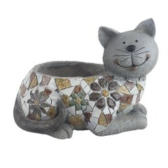 Dekorace k osázení kočka X6595 Dům, byt a zahrada