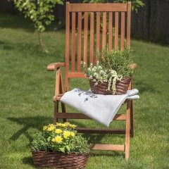 Květináč ovál hnědý P0992/2 Dům, byt a zahrada