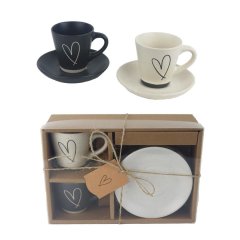 Hrníček s podšálkem, 2 sady X6961 Dům, byt a zahrada