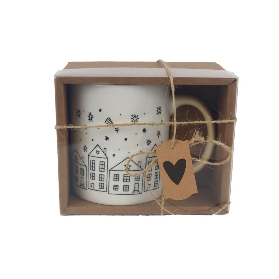 Porcelánový hrnek v krabičce X7635/ S1 - Dům, byt a zahrada