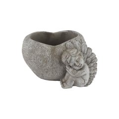 Srdce k osázení s andílkem X5957/2 Dům, byt a zahrada