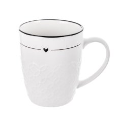 Hrnek porcelánový SRDCE 0,4 l O0642 Dům, byt a zahrada