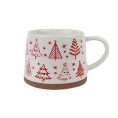 Nábytek Bytové doplňky a dekorace Sváteční dekorace Vánoční dekorace - Vánoční porcelánový hrnek X8715-08 Vánoční porcelánový hrnek X8715-08