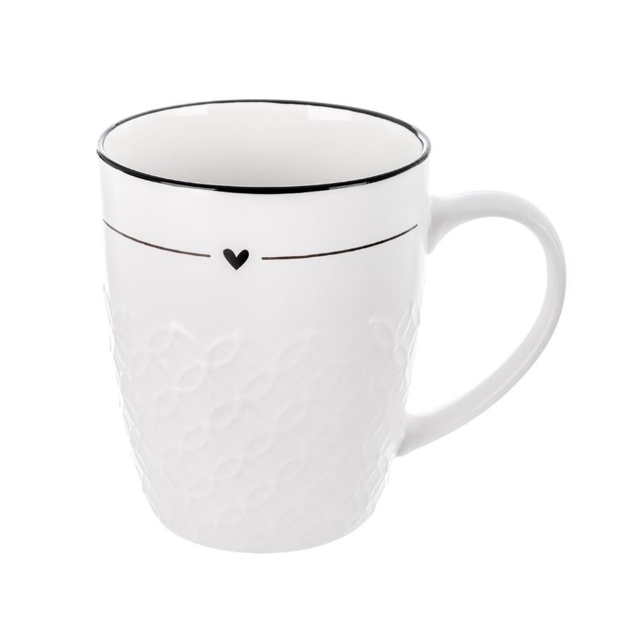 Dům, byt a zahrada - Hrnek porcelánový SRDCE 0,4 l O0642 Hrnek porcelánový SRDCE 0,4 l O0642 - Dům, byt a zahrada